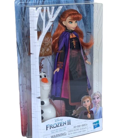New in Box-Hasbro Disney Frozen Anna Doll with Buildable Olaf Figure & Backpack - Picture 5 of 15